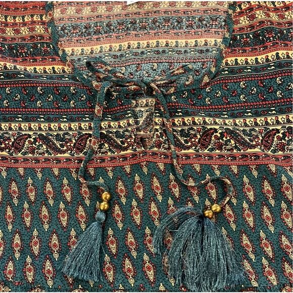 LASCANA VENUS | multicolor bohemian tunic blouse S - Picture 6 of 9